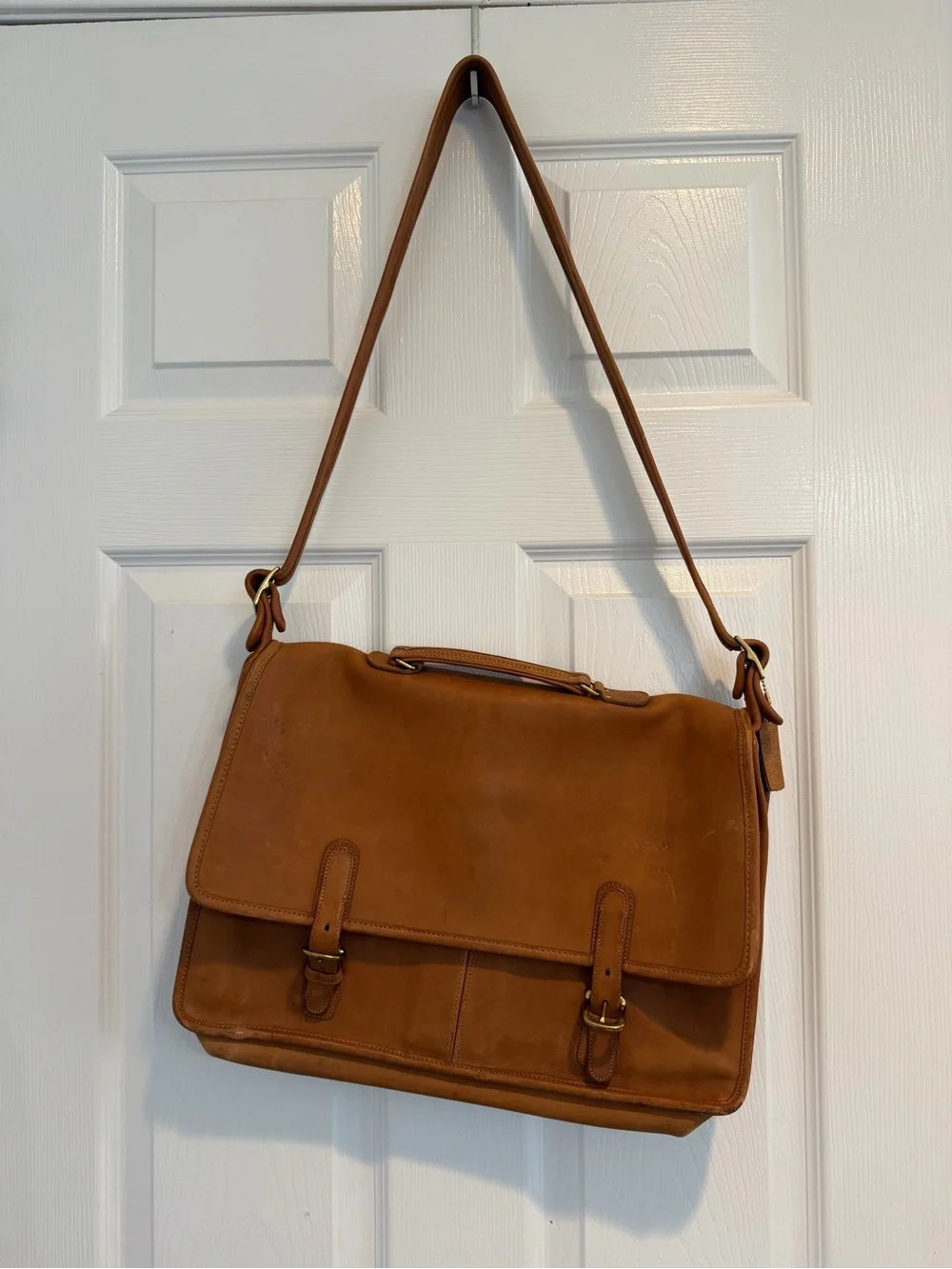 Coach Classic Men's Leather Messenger Bag - Brown